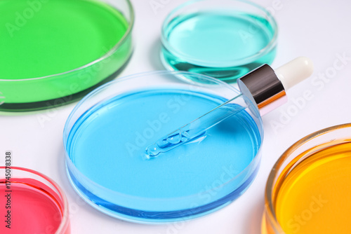 Colorful chemical solutions...