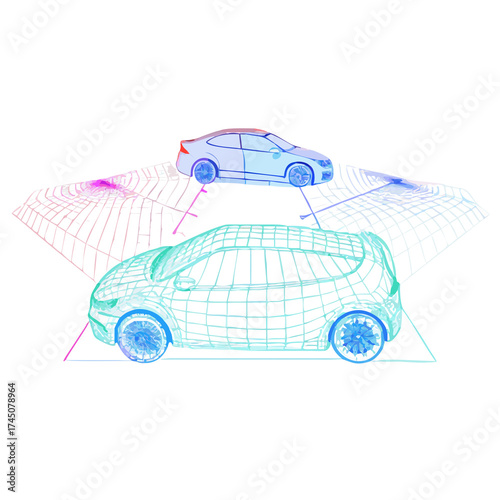 car sketch vector illustration