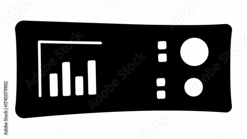 Modern dashboard with financial charts and data indicators for business analytics and performance tracking