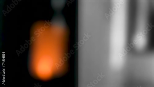 Blurred pellet stove for backgrounds or abstract