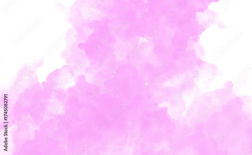 Fototapeta premium Watercolor splash isolated on transparent background, a soft and dreamy texture for romantic designs and creative compositions