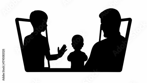 Family bonding during virtual meetings, connecting across distances with technology