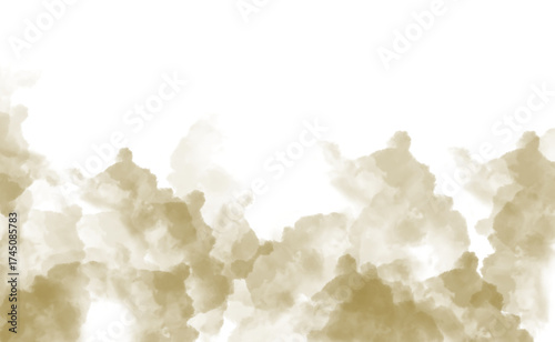 Abstract brown watercolor background texture, perfect for adding a touch of artistic flair to your designs isolated on transparent background