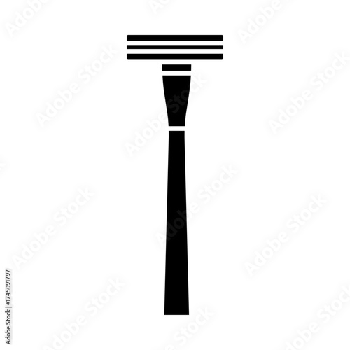 Single Shaving razor icon isolated vector sign symbol.