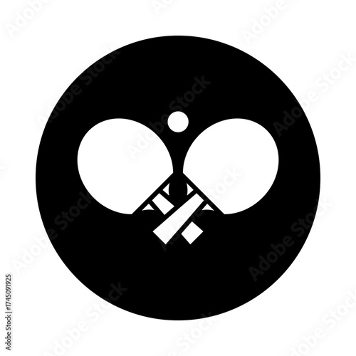 Single Ping pong icons, vector best stroke icon EPS,  vector illustration
