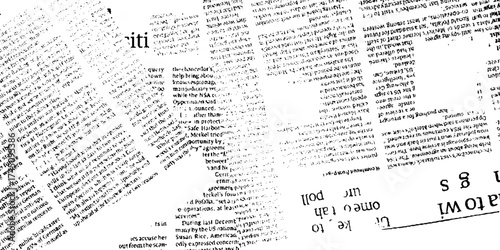 Rough vector background abstract grunge texture old vintage newspaper. Vector white and black newspaper paper grunge pattern old aged texture.	