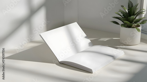 folded marketing brochure