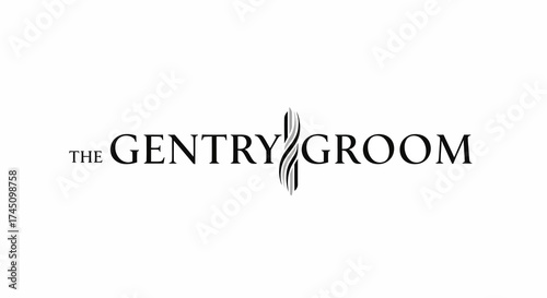 Elegant Textual Gentry Grooming Brand Identity Wordmark Minimalist Logo Design