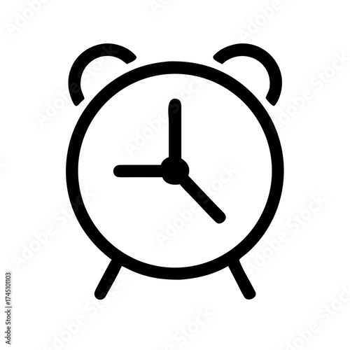 Vector art of alarm clock
