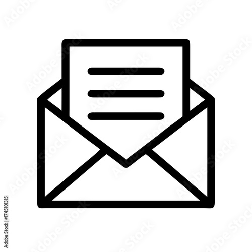 Vector art of email icon