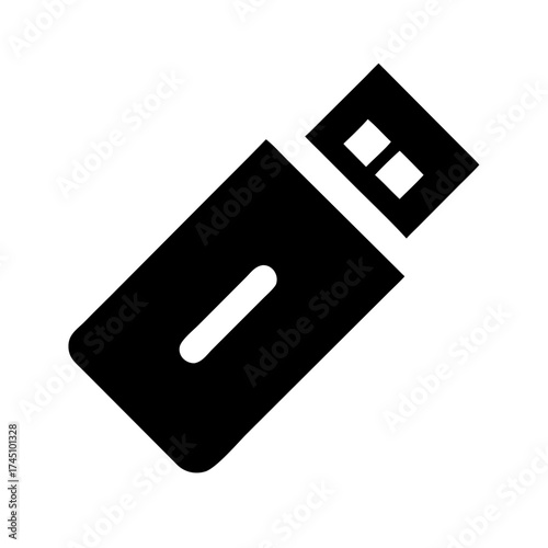 Vector art of flash drive