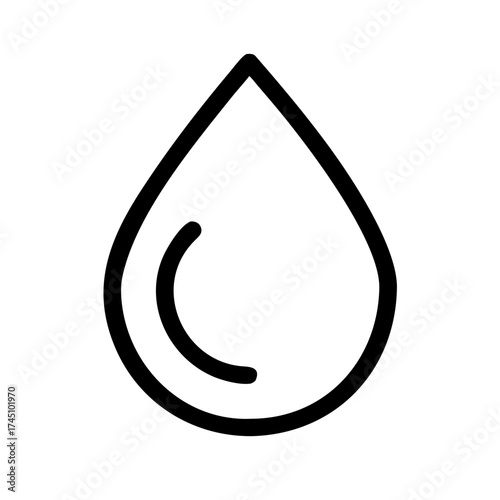 Vector art of water drop