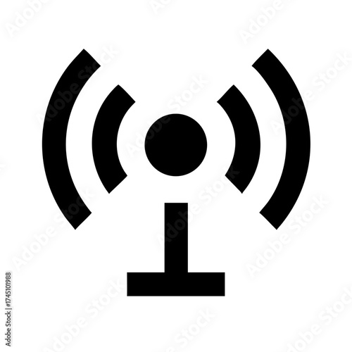 Vector art of wifi signal icon