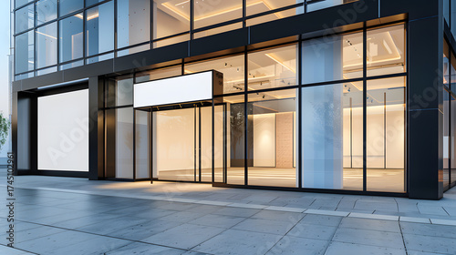 storefront facade modern building