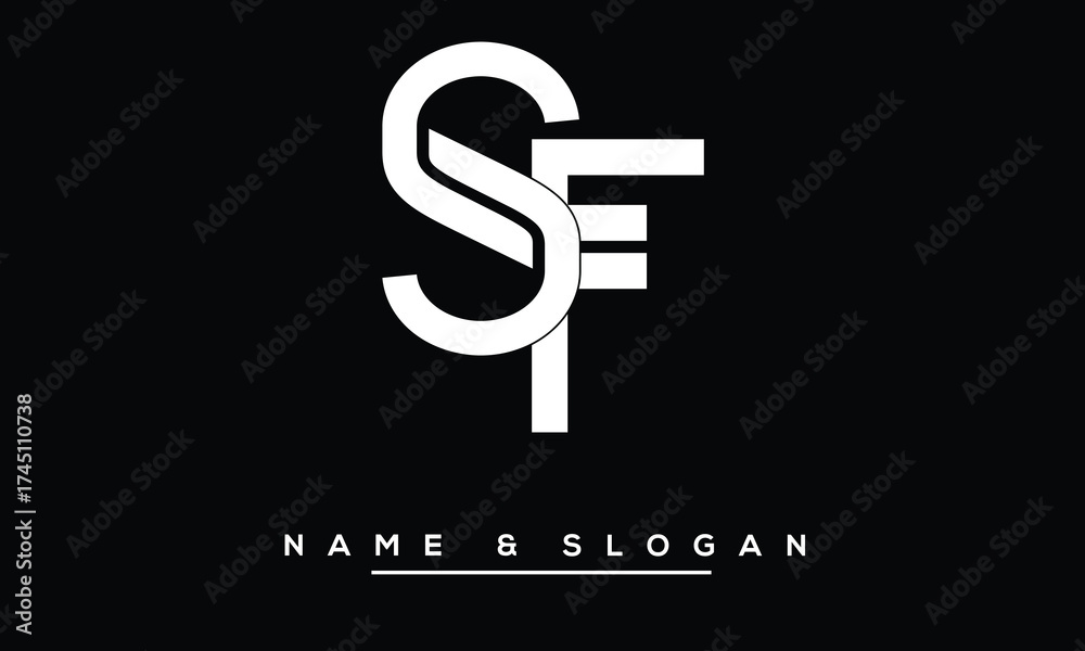 Obraz premium SF, FS Abstract Letters Logo Monogram