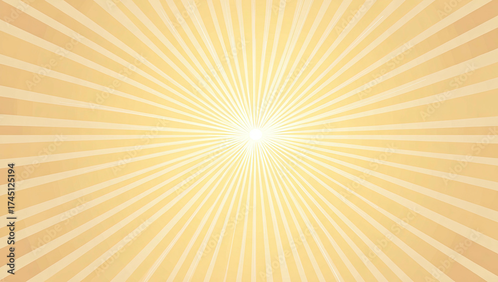 Fototapeta premium A sunburst pattern with radiating lines emanating from a central bright point