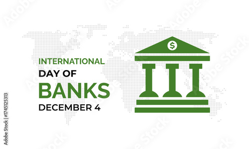 Happy World Bank Day. Celebrating global unity in development, financial inclusion, and lasting economic impact. vector graphics with bank, money, world savings day. Banner poster, social media design