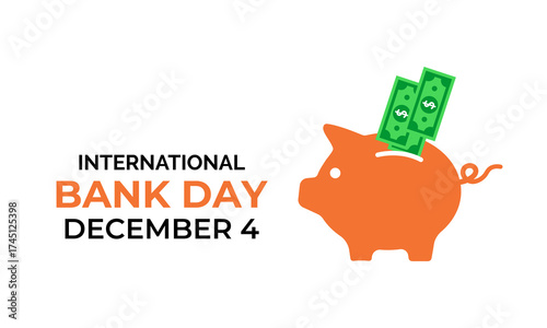 Happy World Bank Day. Celebrating global unity in development, financial inclusion, and lasting economic impact. vector graphics with bank, money, world savings day. Banner poster, social media design