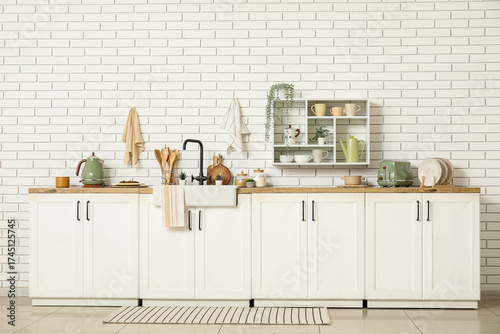 Interior of stylish kitchen...