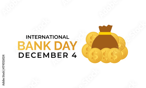 Happy World Bank Day. Celebrating global unity in development, financial inclusion, and lasting economic impact. vector graphics with bank, money, world savings day. Banner poster, social media design