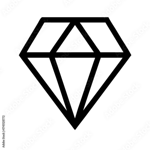 Vector art of diamond