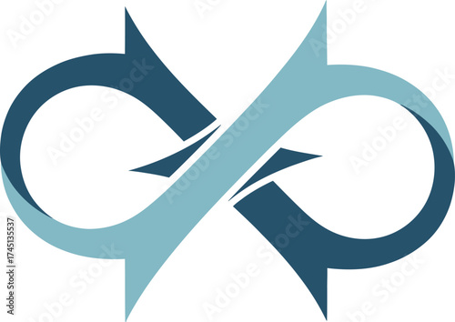 Abstract Infinity Loop Logo