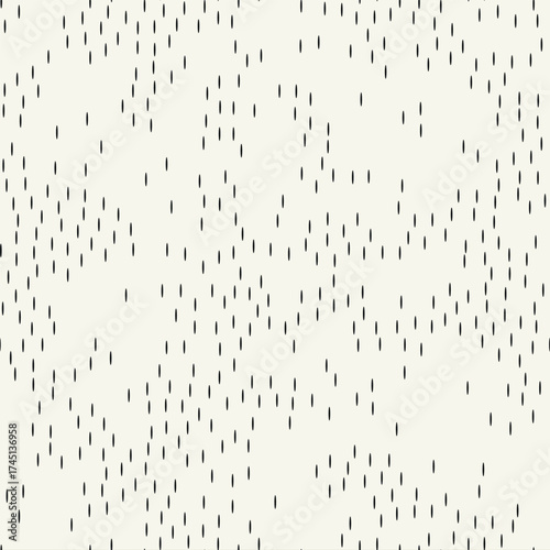 Vector seamless pattern. Scattered tiny shapes. Stylish structure of natural dots. Hand drawn abstract background. Can be used as swatch in Illustrator. Monochrome minimal print.