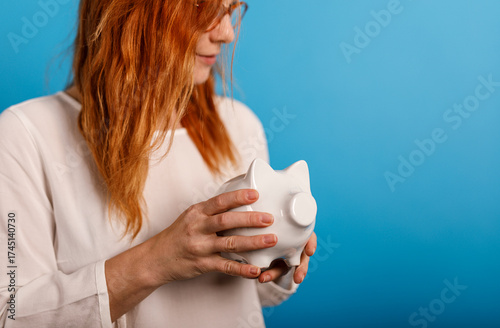 Close up of a woman holding...