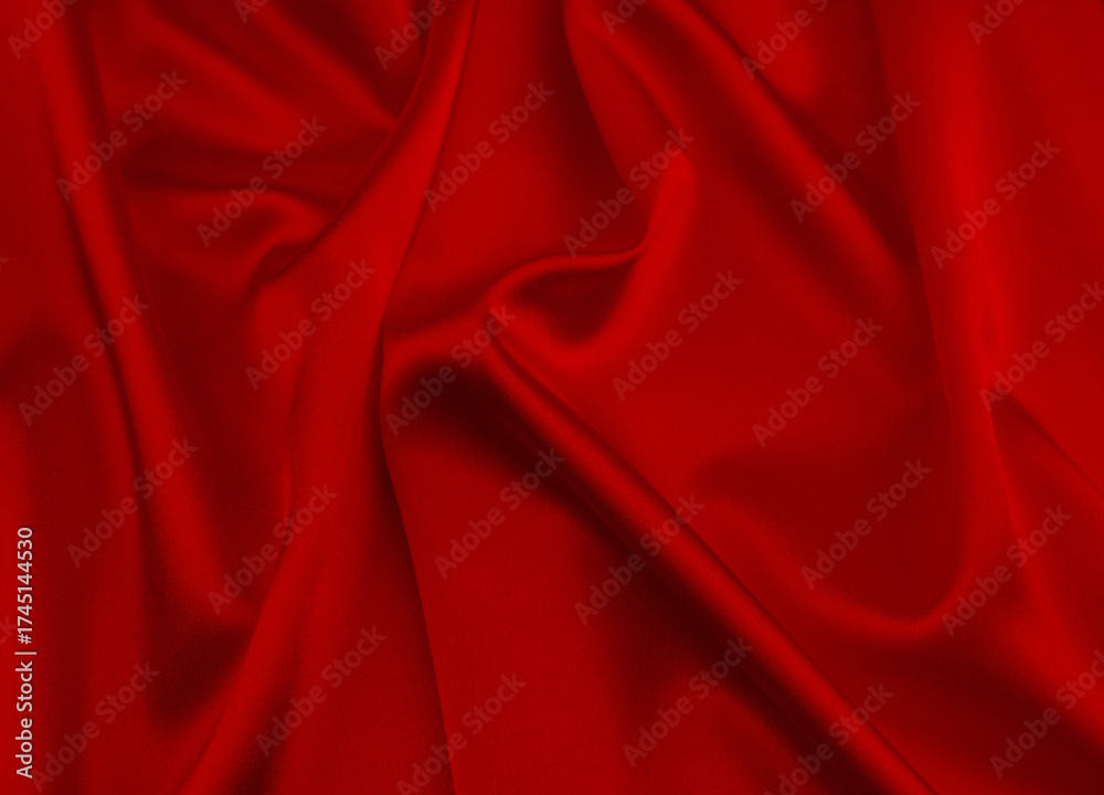 Obraz premium Red satin, silk, texture background.