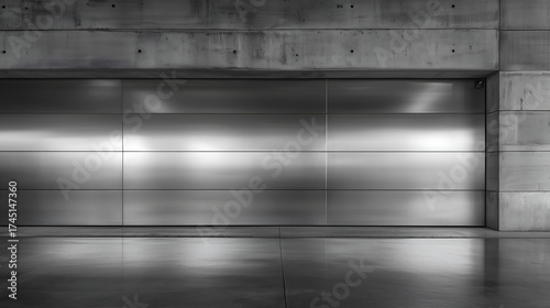 Large modern garages in industrial zones. Functional design, security, and automation for commercial use.