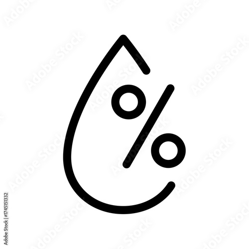 Air Humidity icon stock illustration