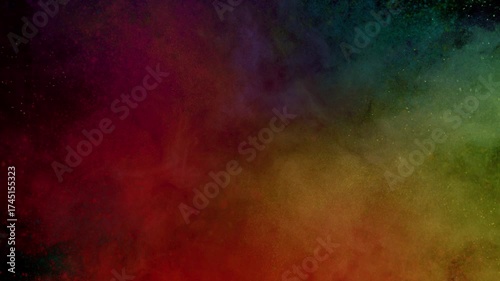 Super Slow Motion Shot of Colorful Smoke and Powder Background at 1000fps.