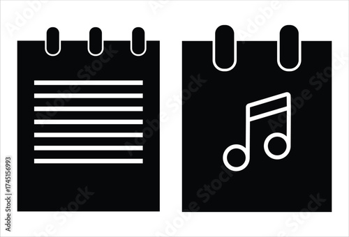 Note icon vector. notepad icon vector illustration.