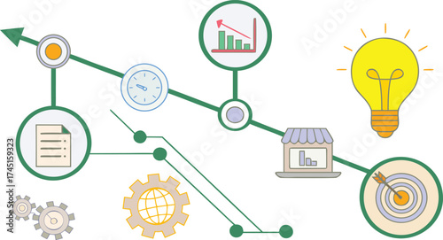 Business Growth Strategy and Innovation concept