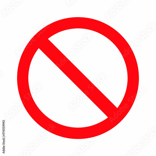 Free Download Isolated vector of a red prohibition sign - GFXLoad