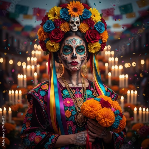 Dia de los Muertos.Tag der Toten.Feiertag in Mexico