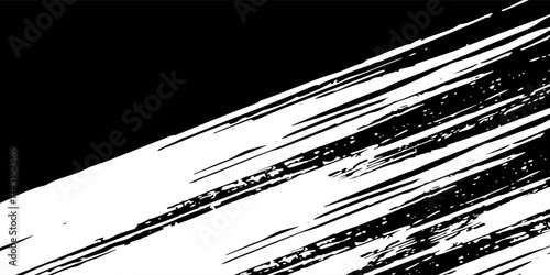 black yellow brush wrap car sticker pattern abstract banner sporty lines black white color combination grunge brush pattern motorsport design, Eps 10.