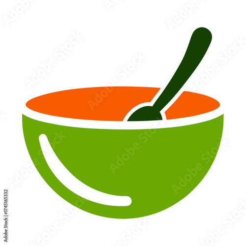 healthy Meal Bowl with Spoon 