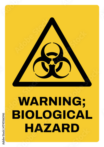 warning safety signs v3 uppercase text_warning ; biological hazard_portrait size a4/a3/a2/a1	 
