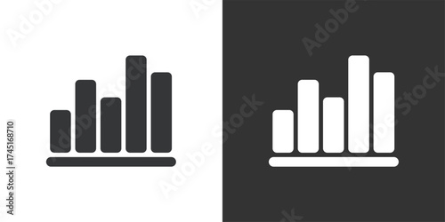 Statistic Icon. Solid glyph series icon