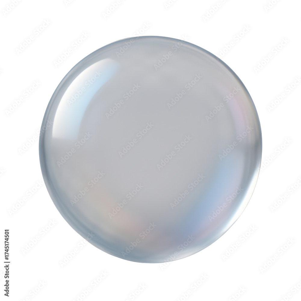 Obraz premium A pristine, shimmering bubble floats gracefully, reflecting light in iridescent hues, it's a visual poem of fragility and beauty.