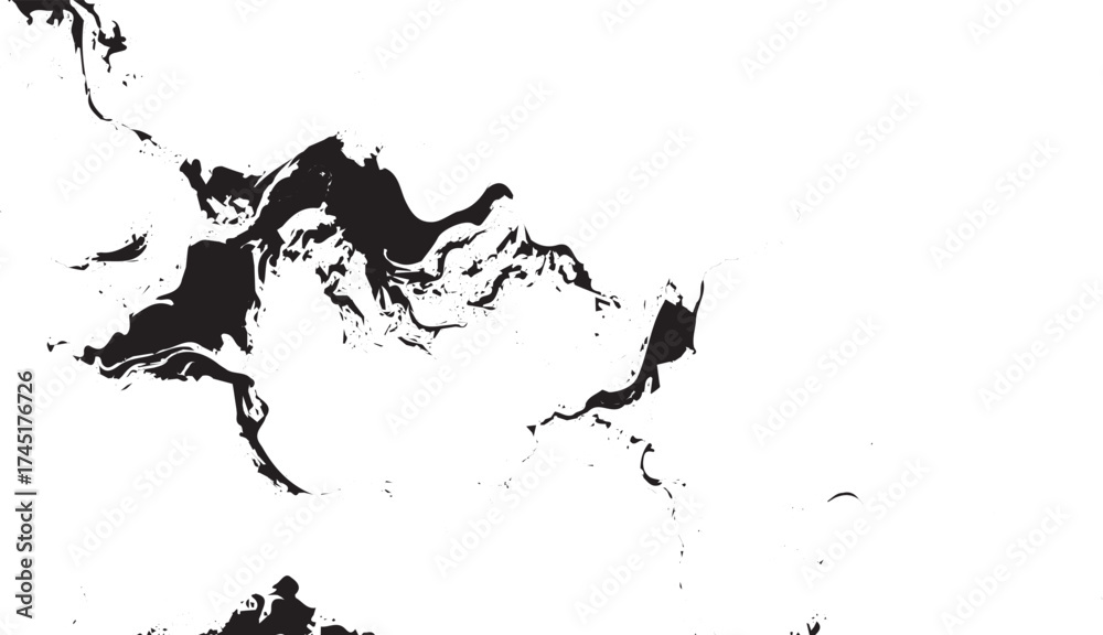 Naklejka premium Gray distressed horizontal brush strokes on white background grunge texture