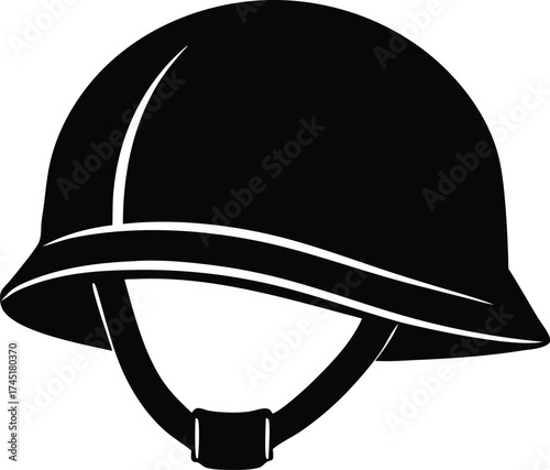 military helmet icon, battle gear symbol