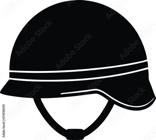 military helmet icon, soldier helmet symbol