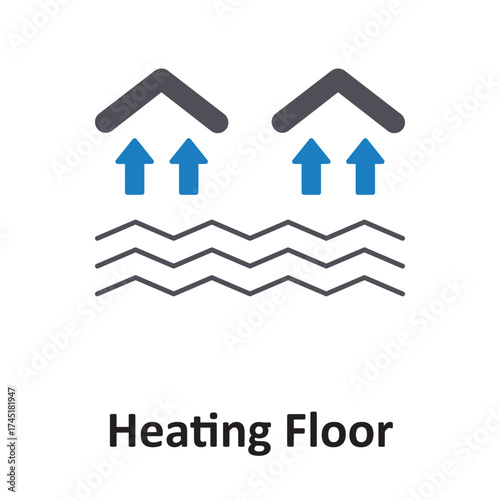 Heating floor Vector icon which can easily modify or edit