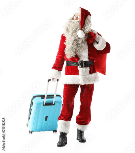 Santa claus in red suit wit...