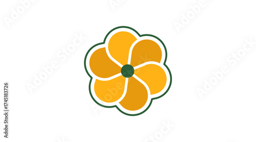 flower logo shape