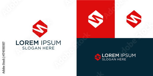 Dynamic letter S logo concept for modern company branding, a vibrant and creative icon perfect for technology startups and innovative business solutions with a sleek, clean design