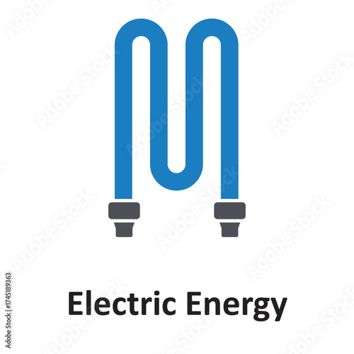 Electric energy Vector icon which can easily modify or edit