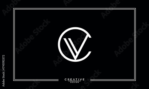 CV, VC, C, V, Abstract Letter Logo Monogram